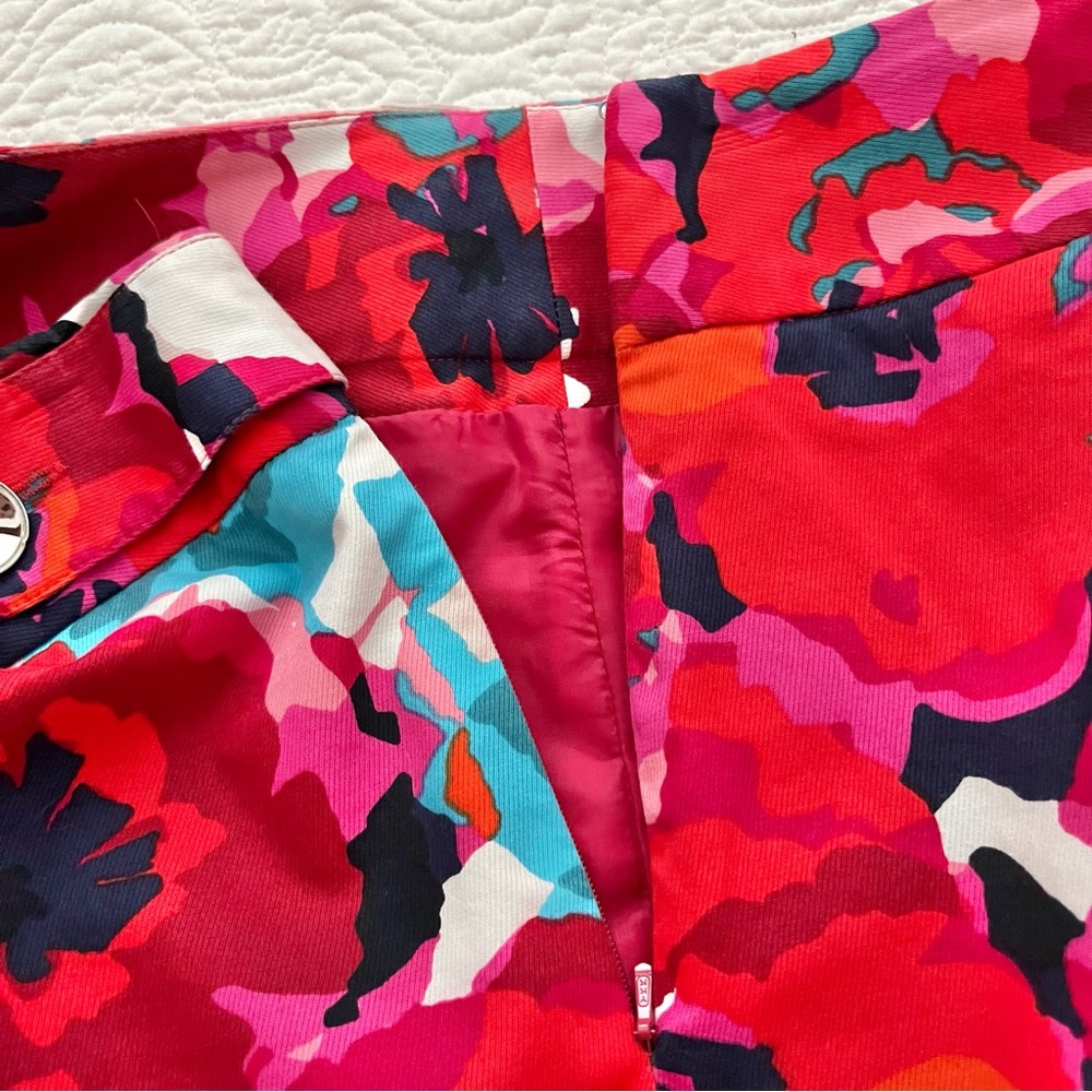 Rafaella Skirt Size 10 Midi Straight Colorful Floral and Belle Amie Shirt PM - Picture 8 of 16